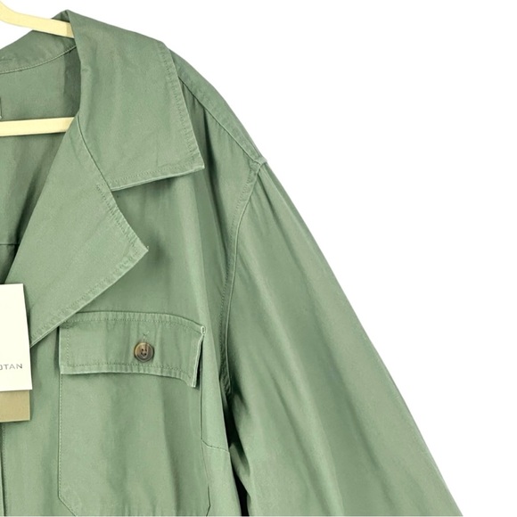 Nili Lotan Women’s Plus Size Belted Button Up Overall Olive Size 3X - Picture 6 of 15